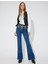 x Zeynep Bastık - Nakışlı Ispanyol Paça Kot Pantolon Boncuk Işlemeli - Flare Jeans 2