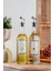Amber | Ahşap Standlı 2'li 350 ml Zeytinyağı Sıvıyağ Şişesi Yağlık Yağdanlık 1