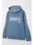 Erkek Çocuk Sweatshirt Kapüşonlu Kanguru Cepli 9-16 Yaş, Indigo 3