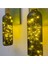 LED Işıklı Yeşil Ahşap Renkli Retro Şarap Şişesi Duvar Aplik 2'li Set 3