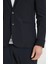 Slim Fit Dar Kesim Mono Yaka Fermuarlı Cepli Takım Elbise Ceketi 5