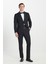 Slim Fit Dar Kesim Kırlangıç Yaka Kapak Cepli Esnek Smokin Takımı 2