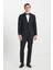 Slim Fit Dar Kesim Kırlangıç Yaka Kapak Cepli Esnek Smokin Takımı 3