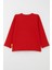 Kız Bebek Uzun Kollu Tişört Basic 9 Ay-3 Yaş, Kırmızı 2
