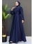 Ceylin Tesettür Elbise Lacivert 1