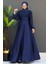 Ceylin Tesettür Elbise Lacivert 2