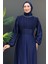 Ceylin Tesettür Elbise Lacivert 5