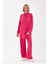 Fuşya Oversize Viskon Takım 5