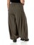 Büyük Beden Şalvar Kesim Beli Arkadan ve Paçası Lastikli Derin Plikaşe Detaylı Haki Pantolon 3