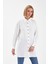 Oversize Beyaz Kadın Tunik 3