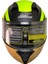 966 WX92 Çene Açılır Mat Siyah-Neon-Gold Kask 3