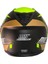 966 WX92 Çene Açılır Mat Siyah-Neon-Gold Kask 4
