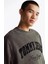 Erkek Vintage Rahat Sweatshirt - Siyah 4