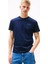 Erkek Slim Fit T-Shirt - Lacivert 1