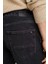 Erkek Denton Düz Paça Kot Pantolon - Siyah 4