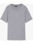 Erkek Yuvarlak Yaka Heather T-Shirt - Gri 5