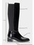 Rochos Siyah Rugan Streç Detaylı Deri Kadın Çizme 5