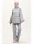 Çizgili Triko Takım 3083-05 Gri 1