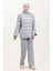 Çizgili Triko Takım 3083-05 Gri 2