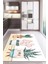 Kaymaz Taban Dijital Baskı Yıkanabilir Modern Desenli Mutfak Halısı 1