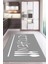 Kaymaz Taban Dijital Baskı Yıkanabilir Modern Desenli Mutfak Halısı 1