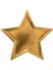 - Gold Foil Star Plates - Altın Folyo Yıldız Tabak 1