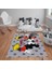 Kaymaz Tabanlı Yıkanabilir Mickey Mouse Desenli Çocuk Halısı Dot Taban Halı 1