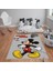 Kaymaz Tabanlı Yıkanabilir Mickey Mouse Desenli Çocuk Halısı Dot Taban Halı 2
