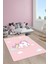 Kaymaz Taban Yıkanabilir Unicorn Desenli Çocuk Halısı 1
