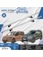 Wolkswagen Caddy Uzun Şase 2003-2004-2005-2006-2007-2008-2009-2010-2011-2012-2013-2014-2015-2016-2017-2018-2019-2020OLUKLU Port Bagaj Ara Atkı Tavan Barı Gri 2 Adet 1