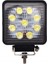 Sis ve Çalışma Lambası Kare 9 LED 27W 12-24V Adet/ LASS309 1