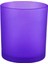 6 Adet Mor Buzlu Düz Cam Bardak Mumluk - Doluma Uygun 3