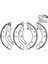 Renault Thalia, Clio Symbol I, Iı 1998-2014 Arka Fren Balatası Takım 203X38 mm 2