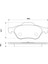 Renault Scenic Iı 2002-2008 Üst Kulak Tip Ön Fren Balatası Takım 2