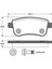 Renault Megane Iıı, Megane cc 2009-2016 Otomatik El Fren Sistemli Arka Fren Balatası Takım 2