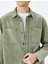 Düğmeli Pamuklu Uzun Kollu Gömlek Ceket 5
