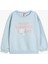 Pamuklu Uzun Kollu Slogan Baskılı Sweatshirt 1