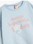 Pamuklu Uzun Kollu Slogan Baskılı Sweatshirt 3