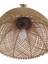 Rattan, Bambu, Hasır Sarkıt Avize Metal Zincirli Eskitme Tesisatlı 40 cm 2