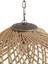 Rattan, Bambu, Hasır Sarkıt Avize Metal Zincirli Eskitme Tesisatlı 40 cm 4