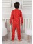 Unisex Baston Şeker Desenli Çocuk Yılbaşı Pijama Takımı 2