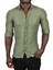 Likralı Kumaşı Fitilli Slim Fit Uzun Kollu Gömlek 2500805 2