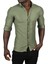 Likralı Kumaşı Fitilli Slim Fit Uzun Kollu Gömlek 2500805 4