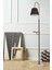 Lumina Siyah Şapkalı Eskitme Modern Tasarım Ayaklı Abajur Lamba Metal Lambader 1