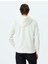 Kapşonlu Pamuk Karışımlı Yarım Fermuarlı Sweatshirt 4