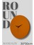 Round Mandalin Model Modern Metal Sıvama Akar Sessiz Mekanizmalı Duvar Saati (30*30CM)! 1