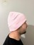 Pembe Katlamalı Unisex Bere 4