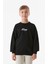 Önü ve Arkası Kbpy Baskılı Bisiklet Yaka Erkek Çocuk Sweatshirt 1