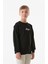 Önü ve Arkası Kbpy Baskılı Bisiklet Yaka Erkek Çocuk Sweatshirt 4