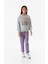 3 Iplik Brooklyn Yazı Baskılı Bisiklet Yaka Kız Çocuk Sweatshirt 5